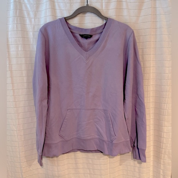 Lands' End Light Purple Lilac Sweatshirt Size Medium 10-12 - Picture 1 of 4